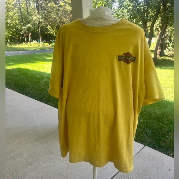 Harley-Davidson Other - ❤️Vintage- Harley-Davidson Band lands South Dakota Men's Yellow Tee